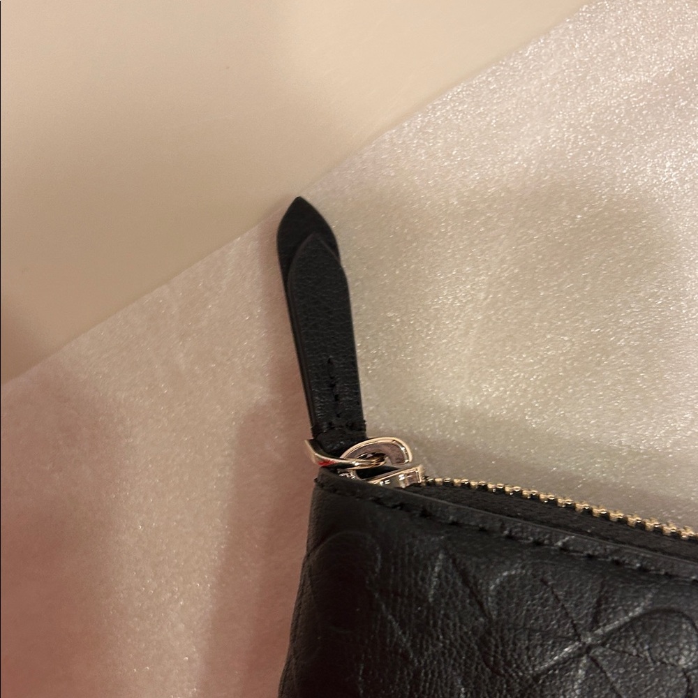Kate Spade Women’s Black Wallet Hollie Clover Geo Embossed NWT - Picture 10 of 10